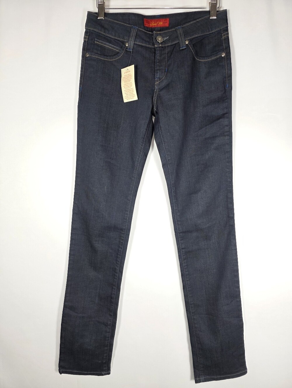 Level 99 Dark Wash Bootcut Jeans NWT Size 27 Stretch Denim